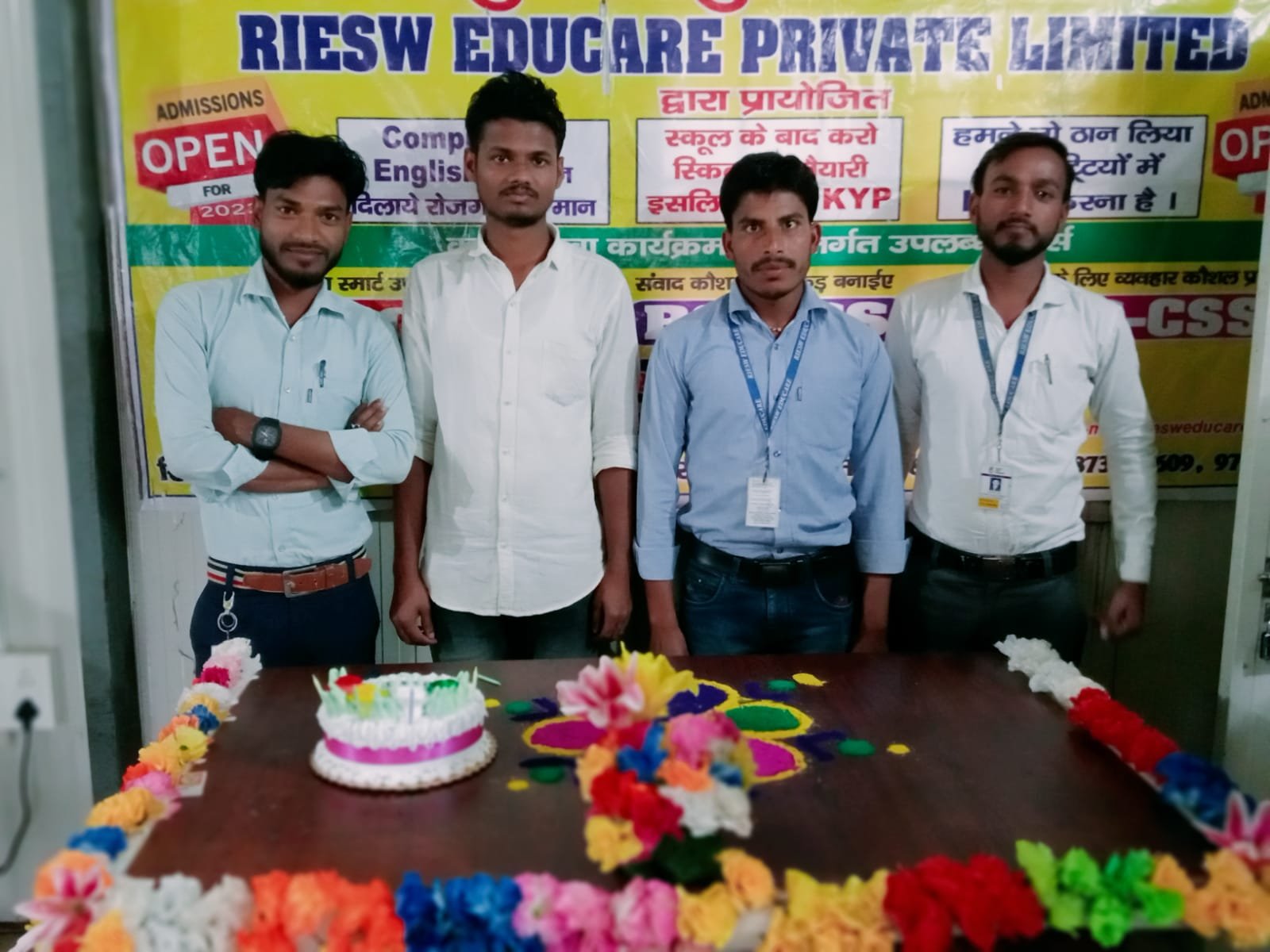 Team and trainees at the centre